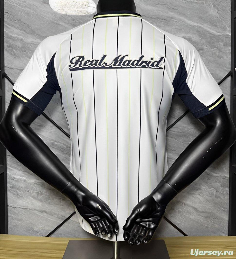 Player Version 25/26 Real Madrid US Pack Baseball Jersey