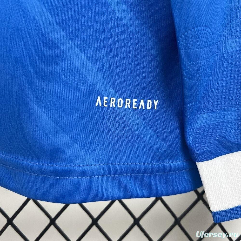 25/26 Real Madrid Third Blue Long Sleeve Jersey