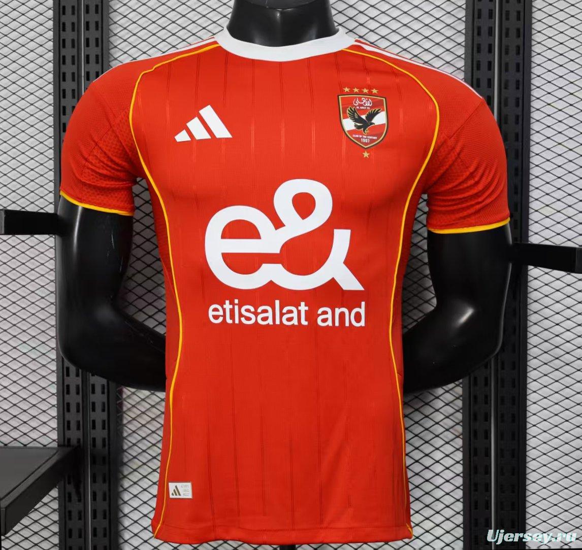 Player Version 25/26 Al Ahly FC Home Jersey