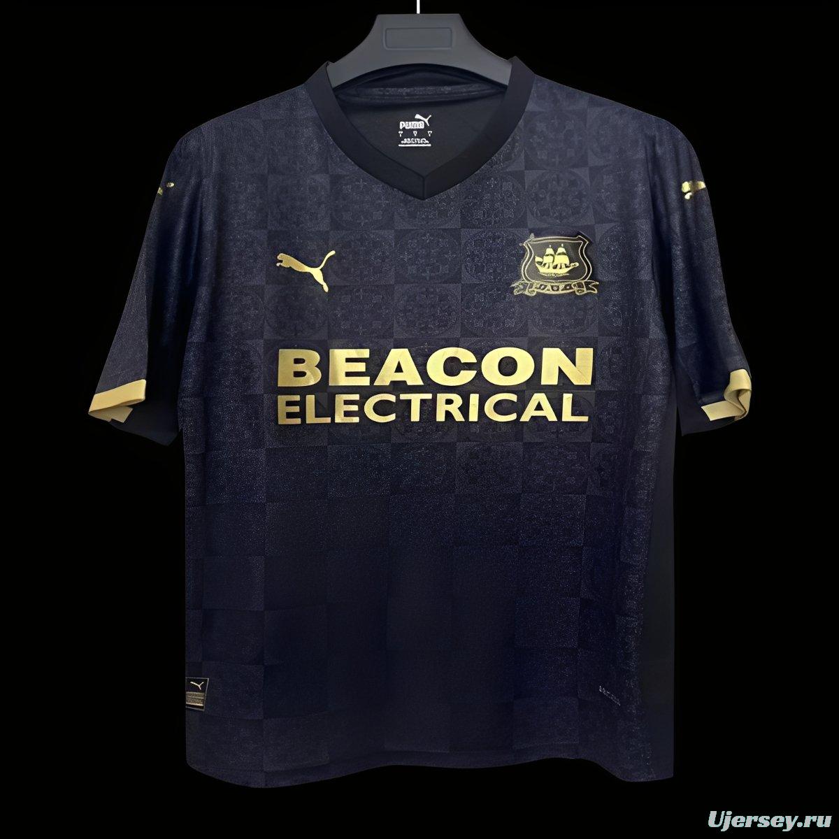 25/26 Plymouth Argyle Away BLACK Jersey