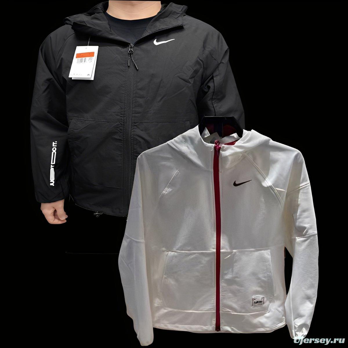 2025 NIKE White/Black Casual Jacket Windbreaker - 2 Colors