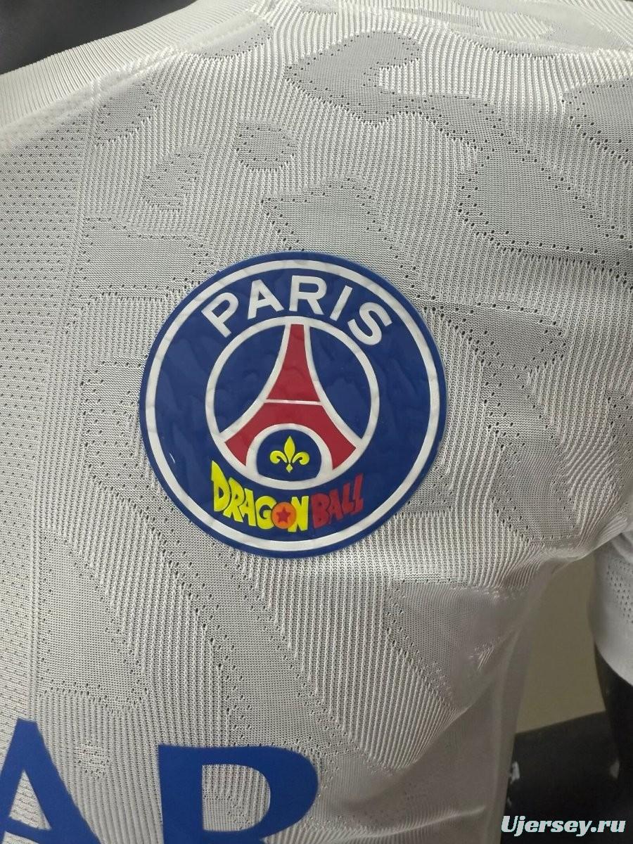 Player Version 25/26 PSG x Dragon Ball White Special Jersey