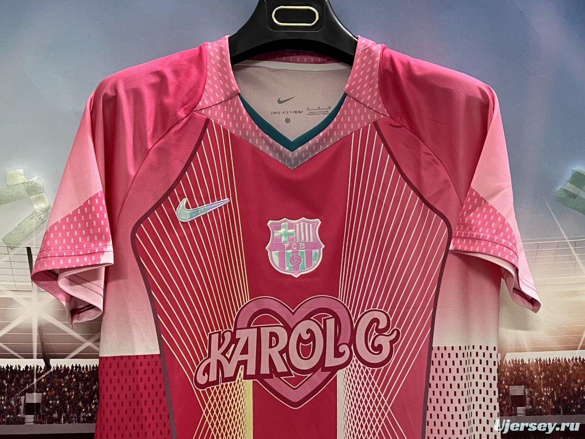25/26 Barcelona Karol G Pink Jersey