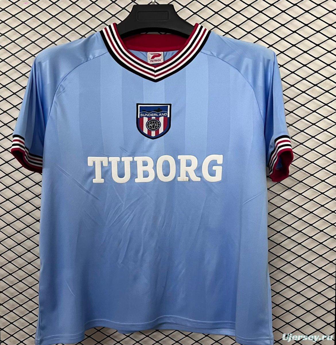 Retro 86/87 Sunderland Away Blue Jersey