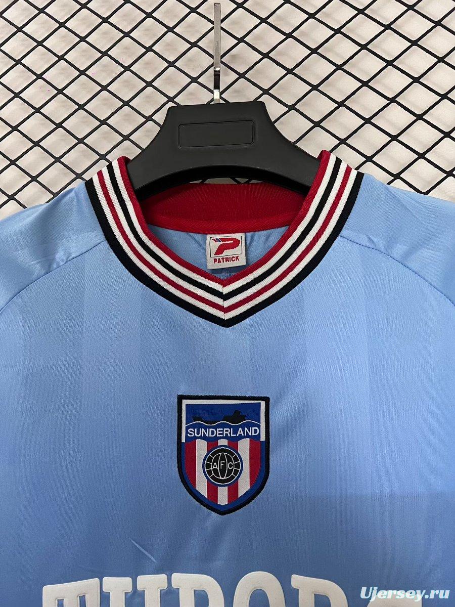 Retro 86/87 Sunderland Away Blue Jersey
