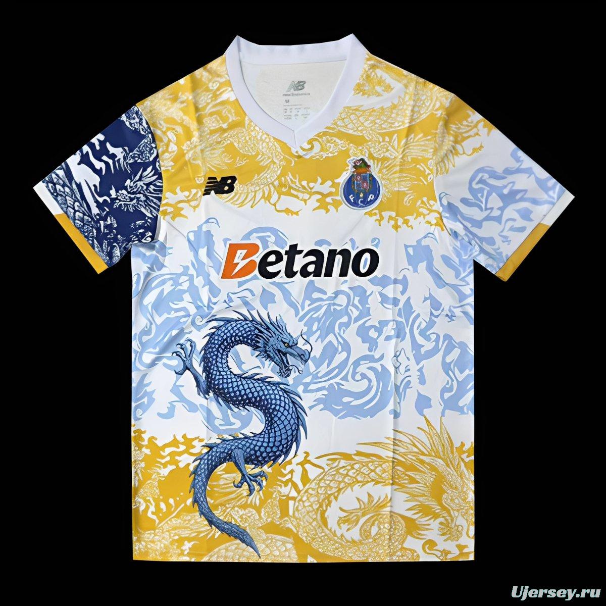 25/26 FC Porto White with Chinese Dragon Jersey