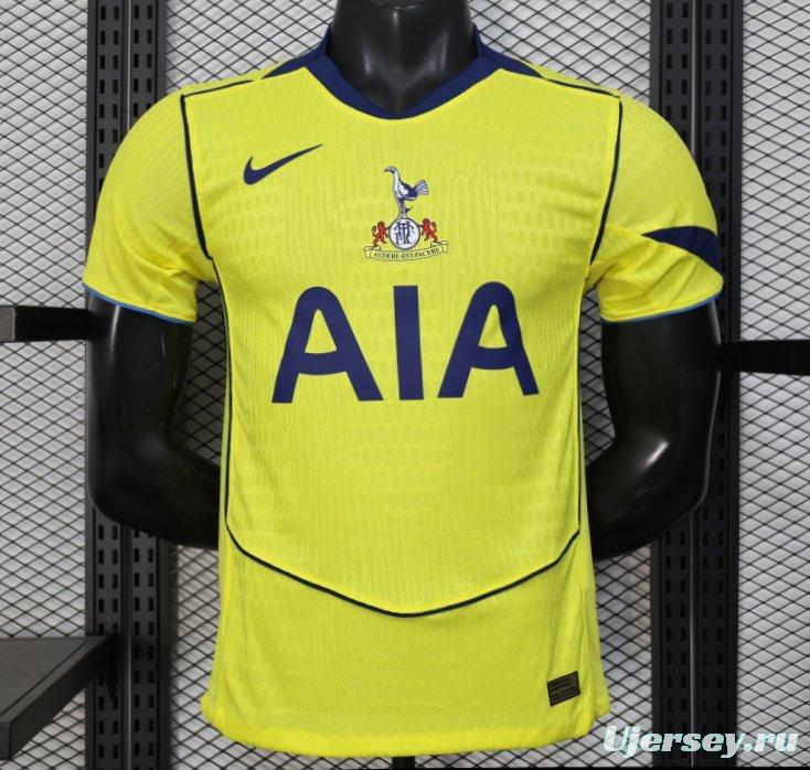 Player Version 25/26 Tottenham Hotspur Third Yellow Jersey