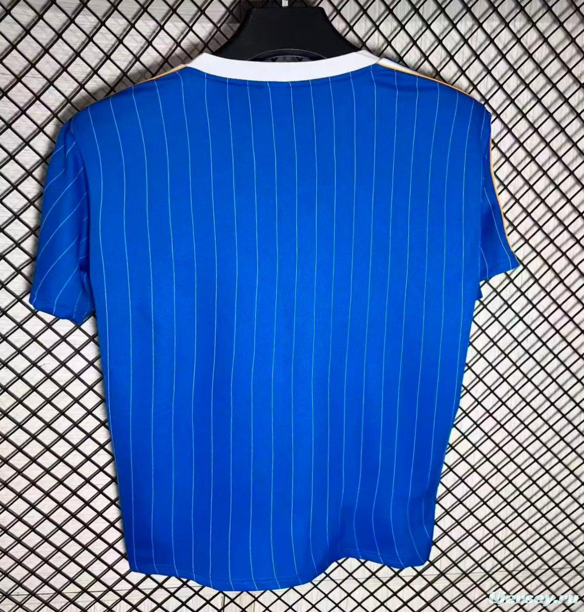 25/26 Real Madrid Adidas Original Blue Casual Jersey