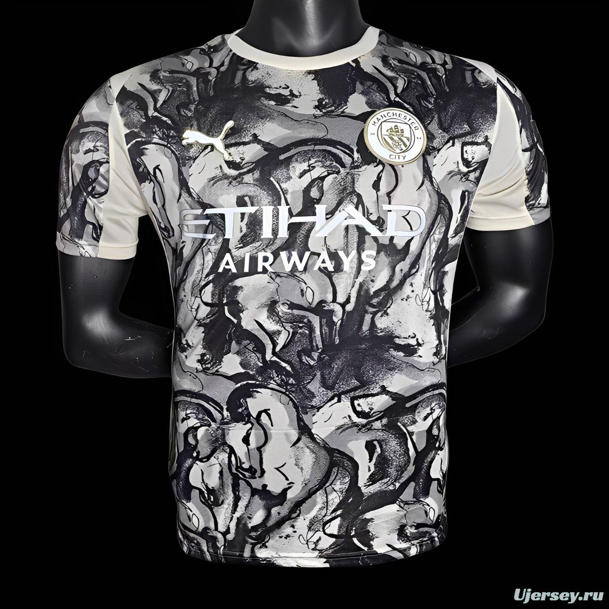 Player Version 25/26 Manchester City 2026 'Year of the Horse' Special Jersey