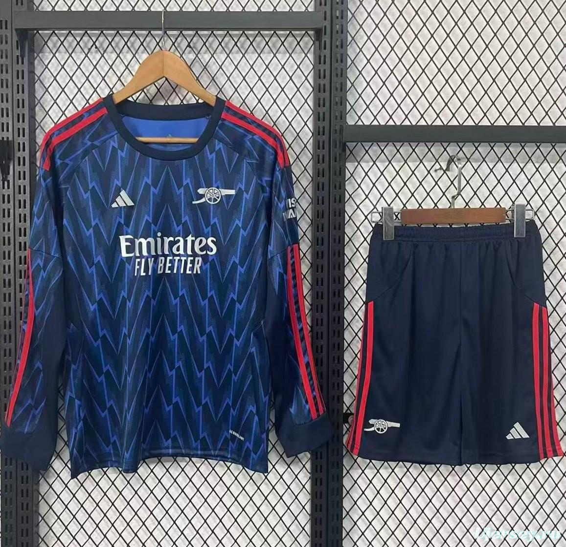 25/26 Kids Arsenal Away Navy Long Sleeve Jersey
