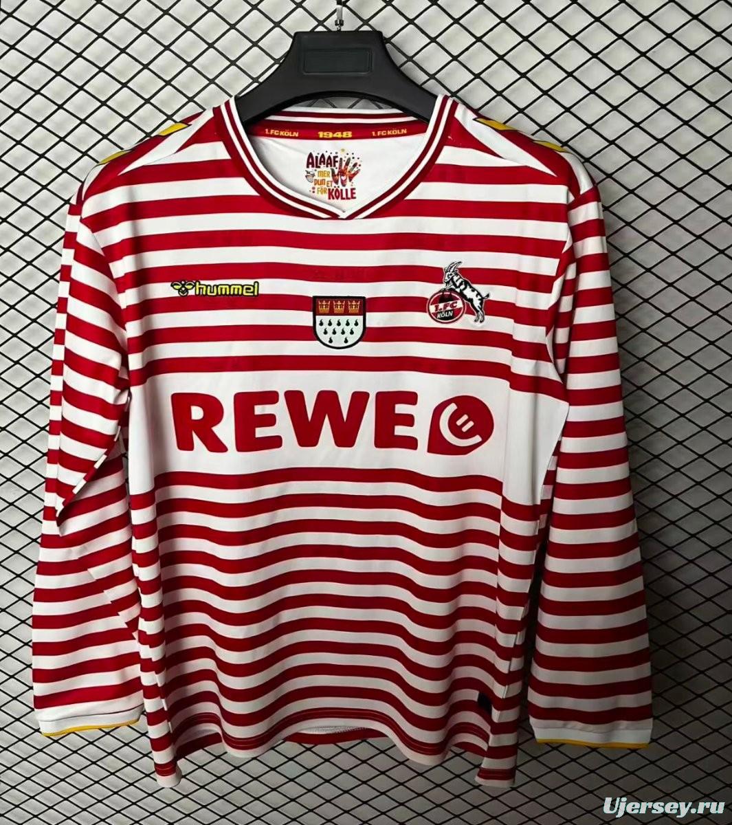 25/26 Koln Carnival White/Red Special Long Sleeve Jersey