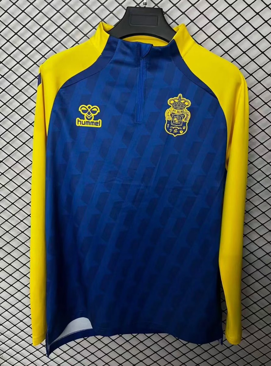 25/26 Las Palmas Half Zipper Yellow/Blue Jacket