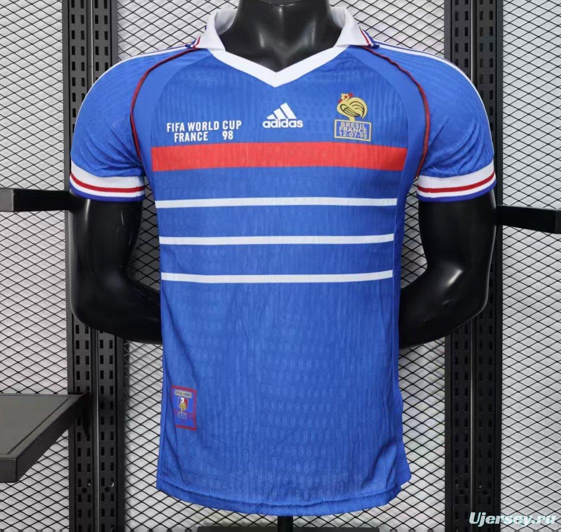 Player Version 1998 France Home Jersey