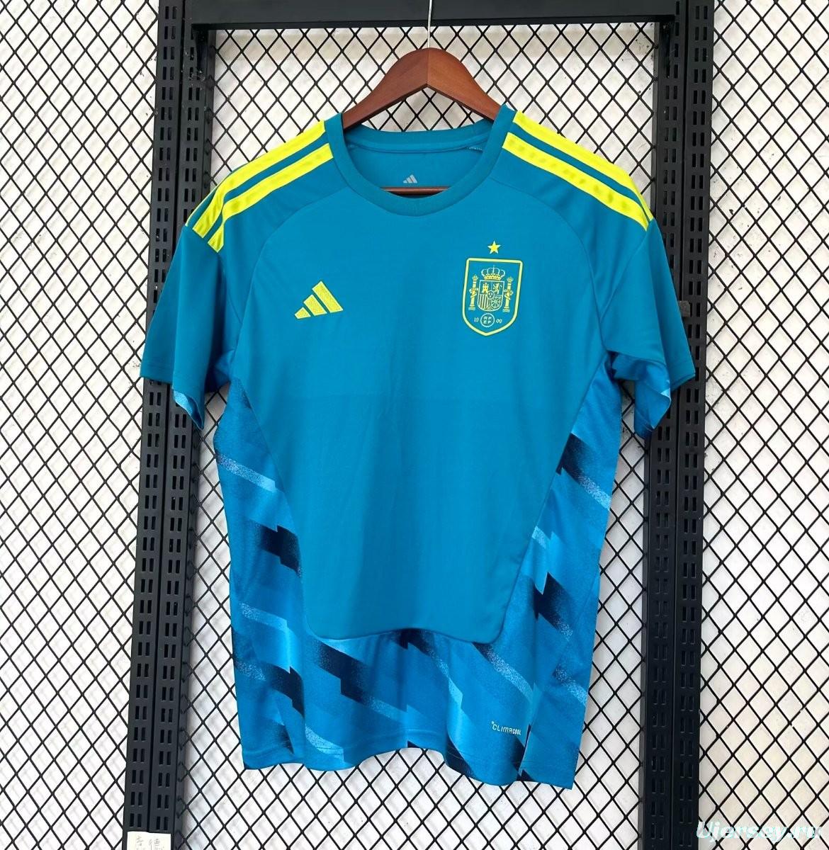 2026 Spain Blue Goalkeeper Jersey