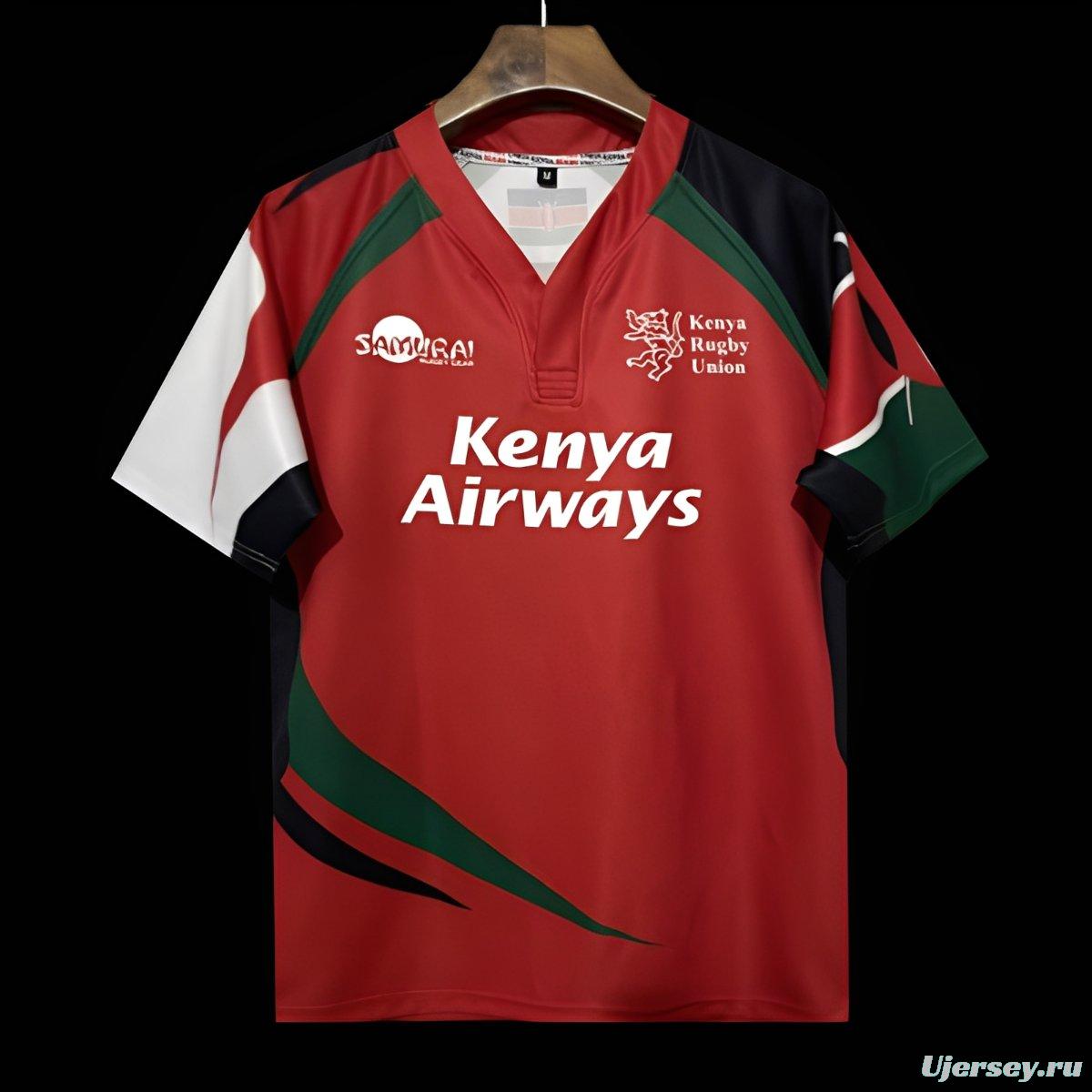 2026 Kenya Red with Diagonal Stripes Jersey