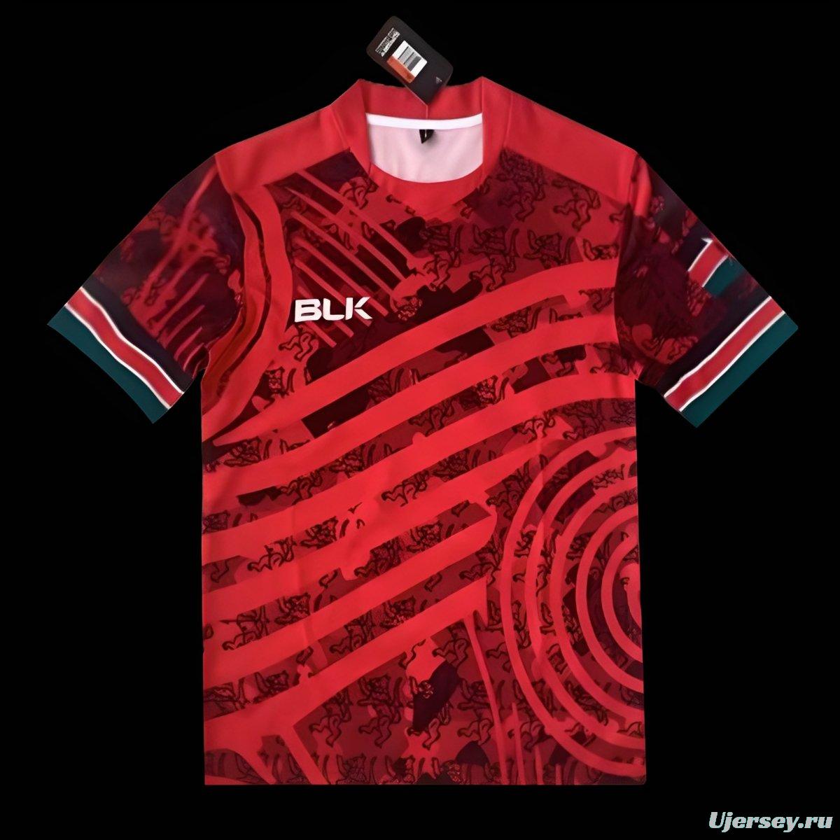 2026 Kenya Red with Traditional Maasai Pattern Jersey