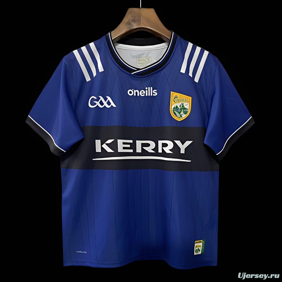 25/26 Kerry GAA Blue with Navy Band Jersey