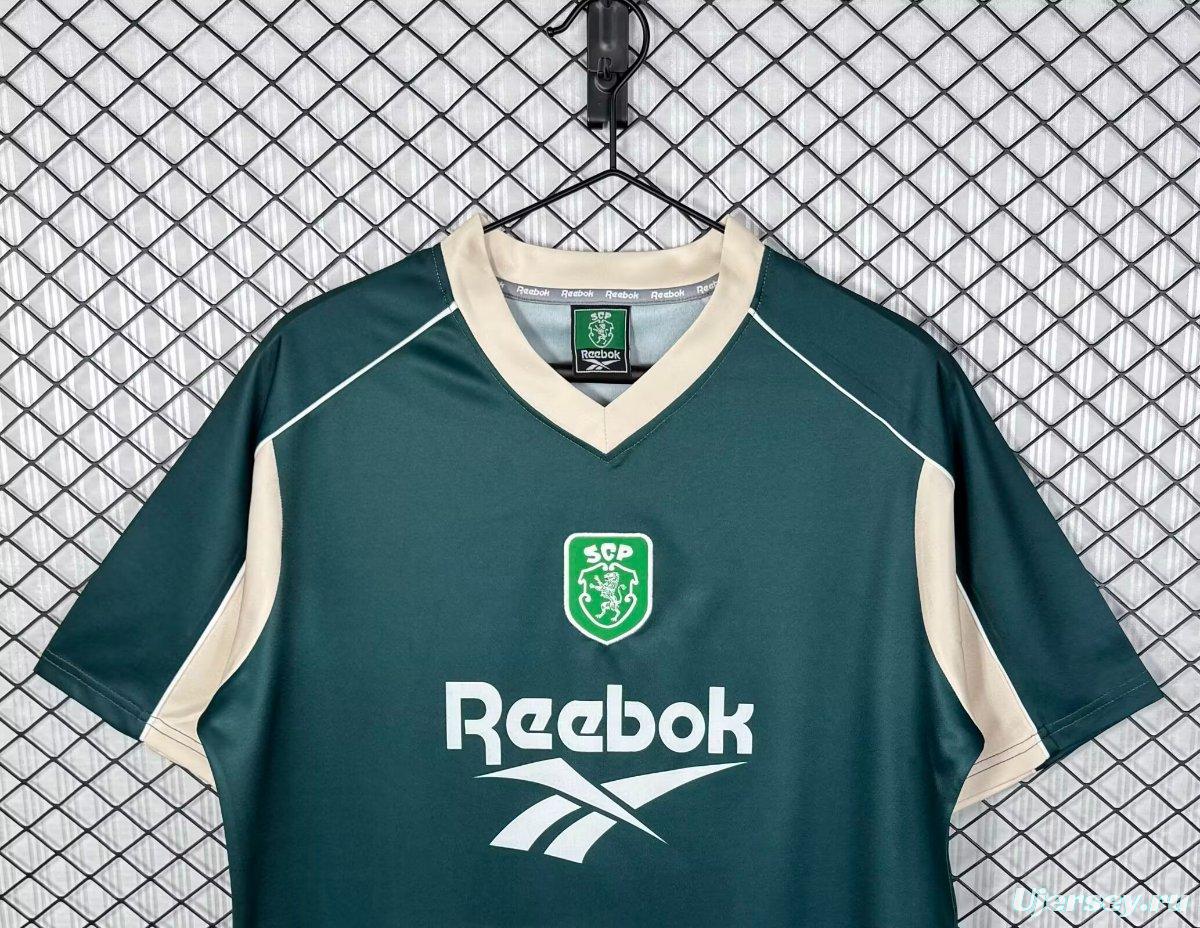 Retro 00/01 Sporting Lisbon Deep Green Training Jersey
