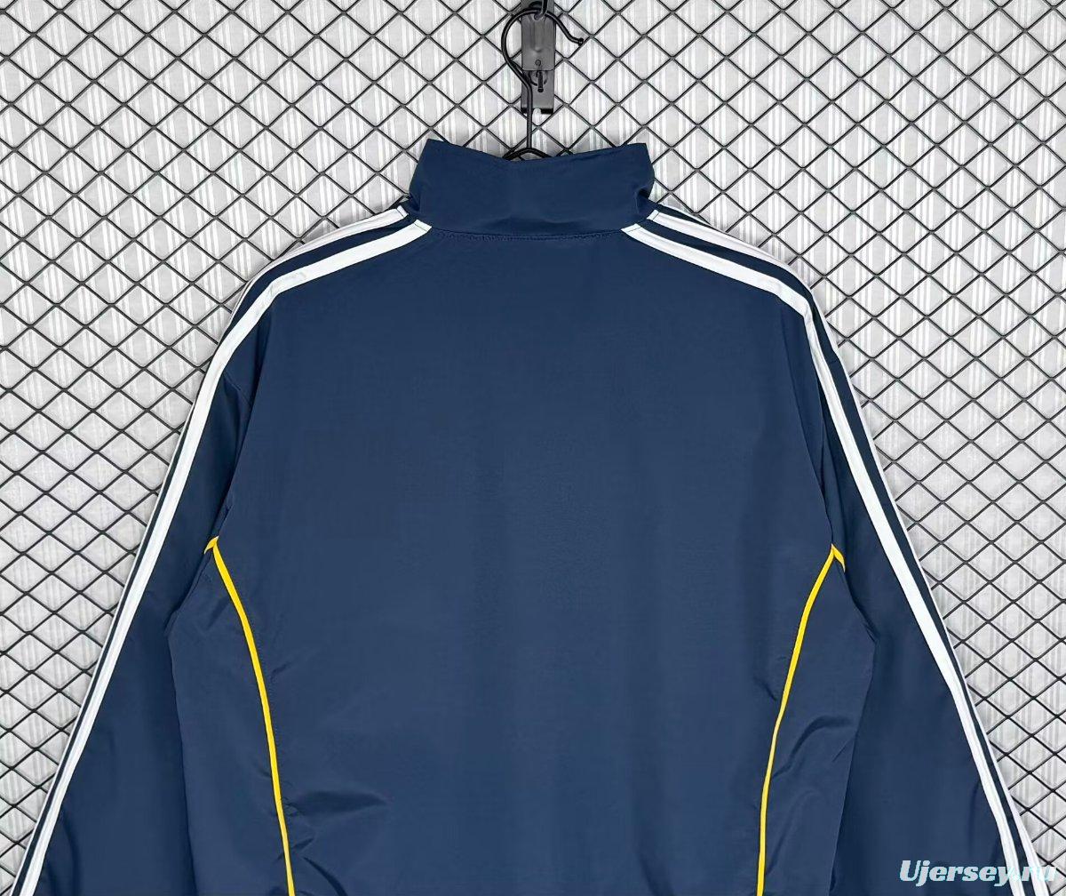 Retro 99/00 Real Madrid Navy Windbreaker