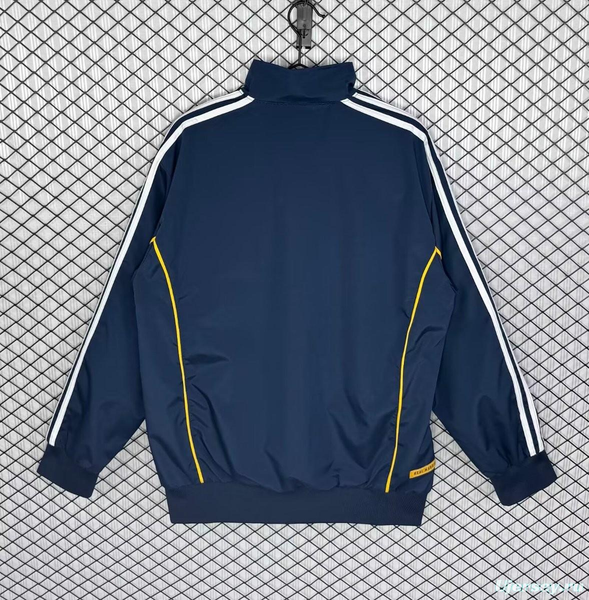 Retro 99/00 Real Madrid Navy Windbreaker