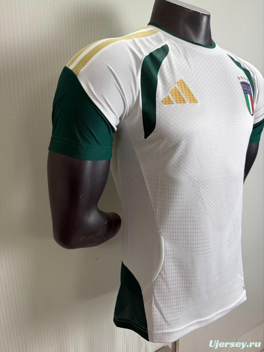 Player Version 2026 Italy White Training Pre-Match Jersey
