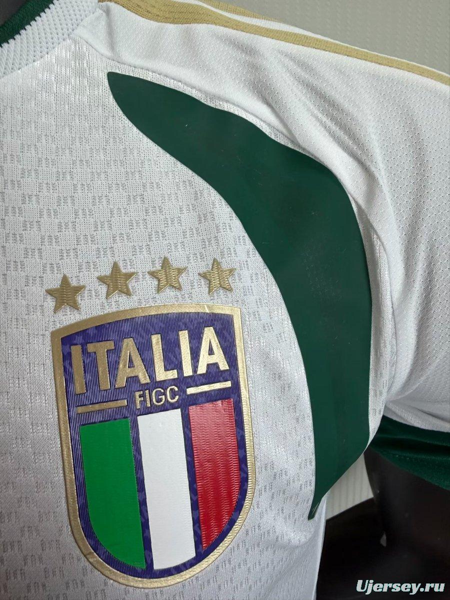 Player Version 2026 Italy White Training Pre-Match Jersey