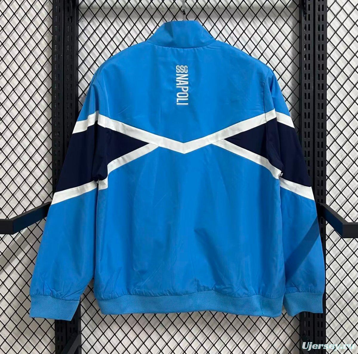 25/26 Napoli Blue Full Zipper Windbreaker