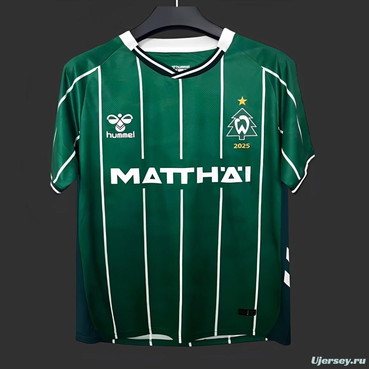 25/26 Werder Bremen Christmas Green Jersey