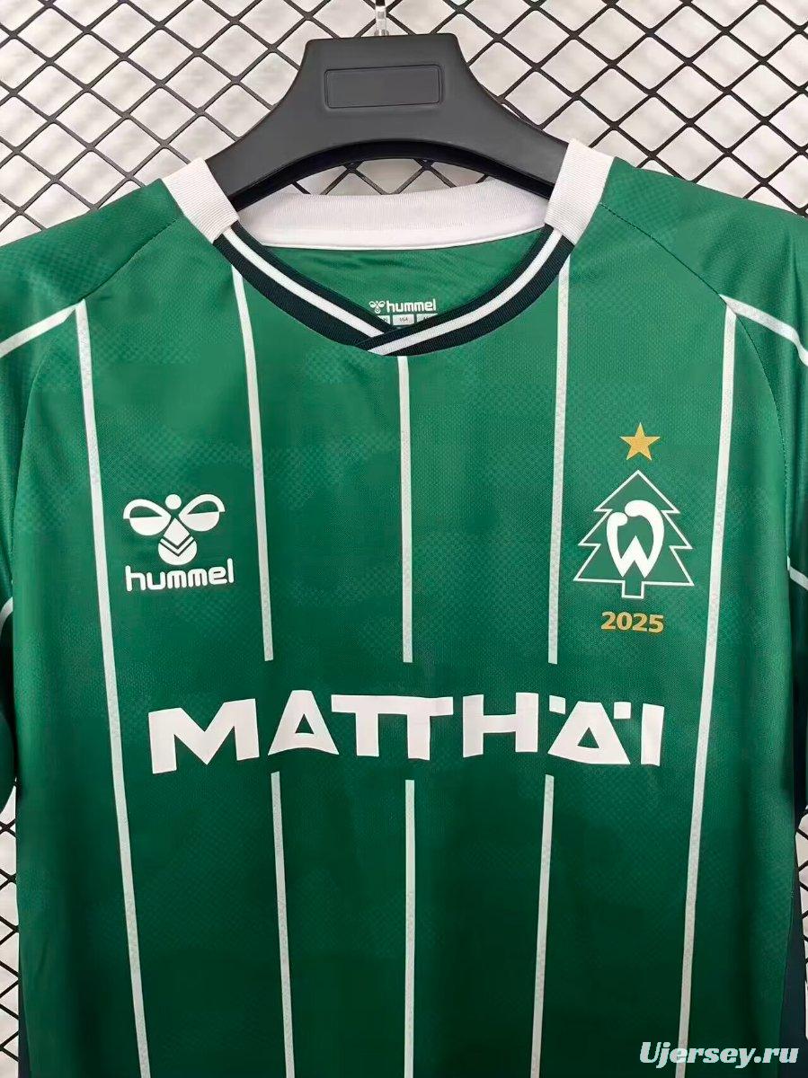 25/26 Werder Bremen Christmas Green Jersey