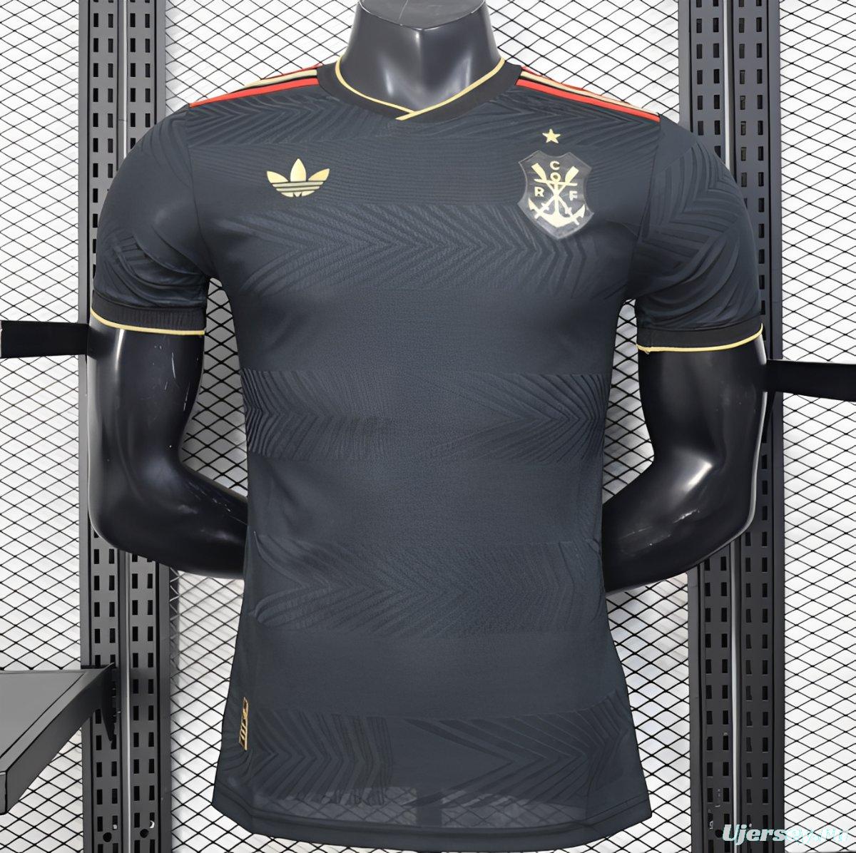 25/26 Player Version  Flamengo Away Black Jersey