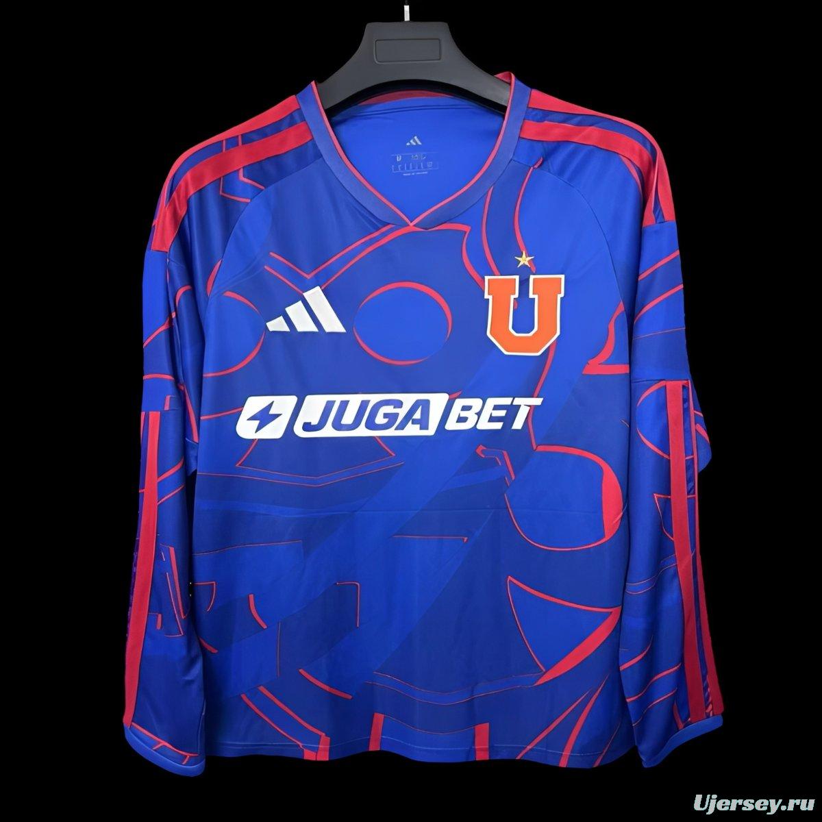 25/26 Club Universidad de Chile Home Long Sleeve Jersey