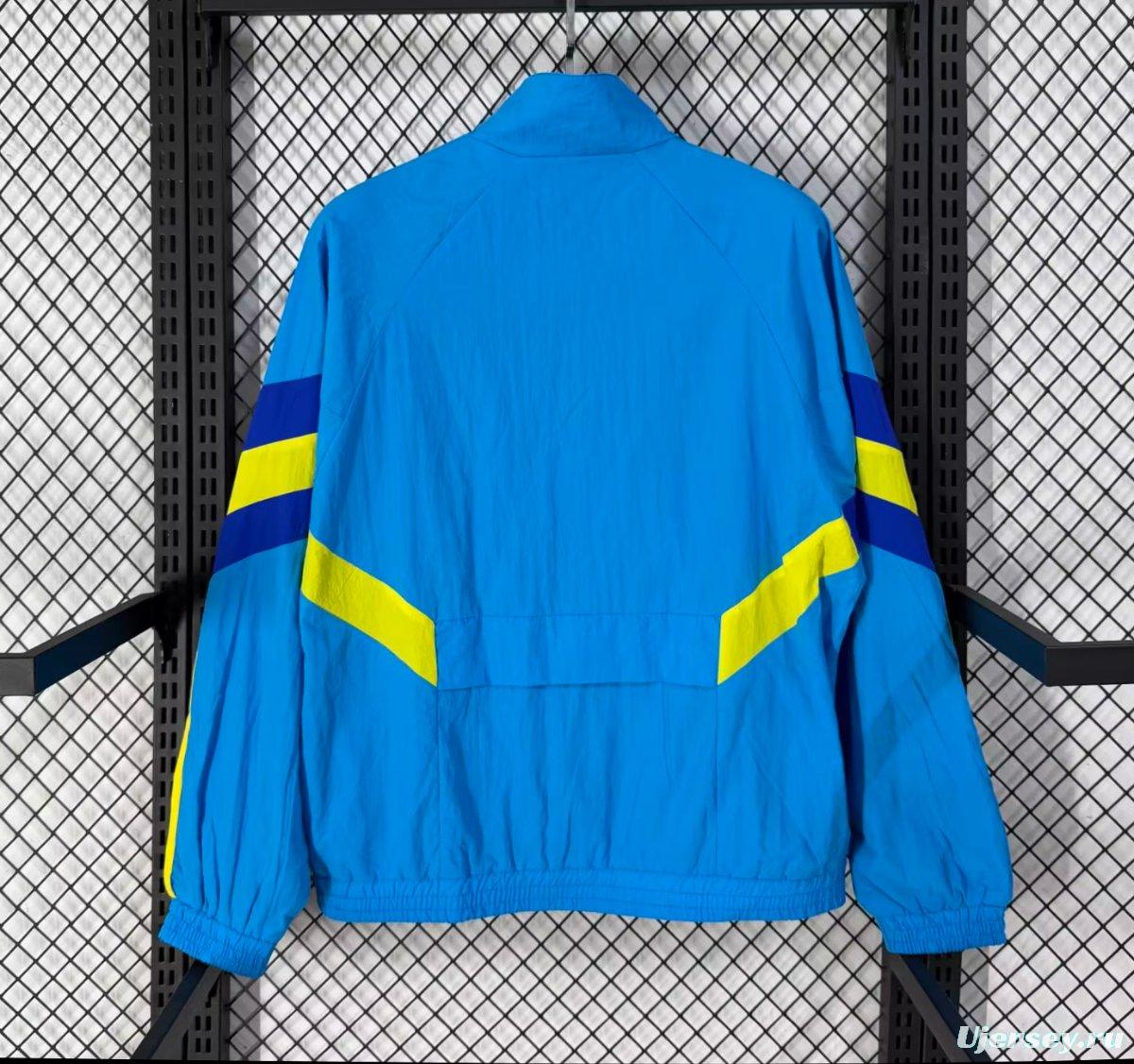 25/26 Boca Juniors Blue Full Zipper Windbreaker