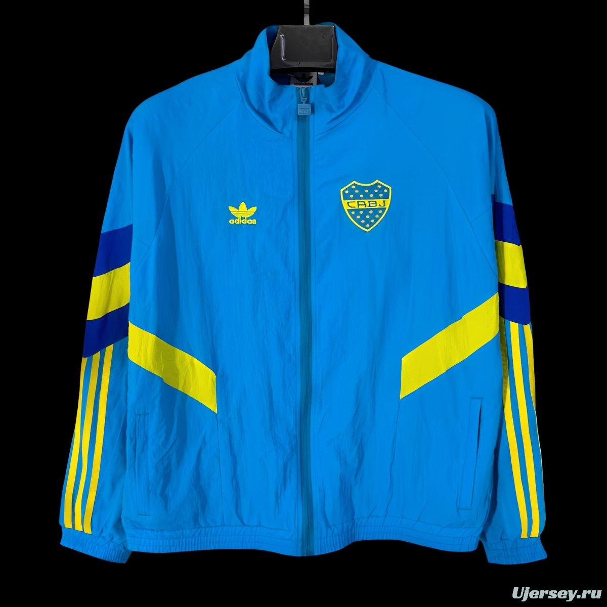 25/26 Boca Juniors Blue Full Zipper Windbreaker