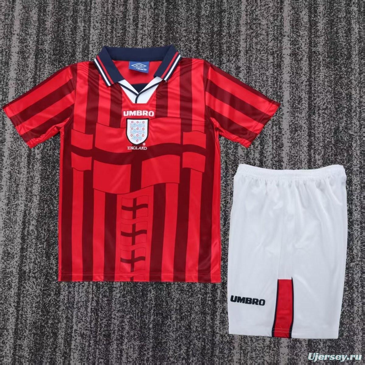 Retro Kids 1998 England Away Jersey