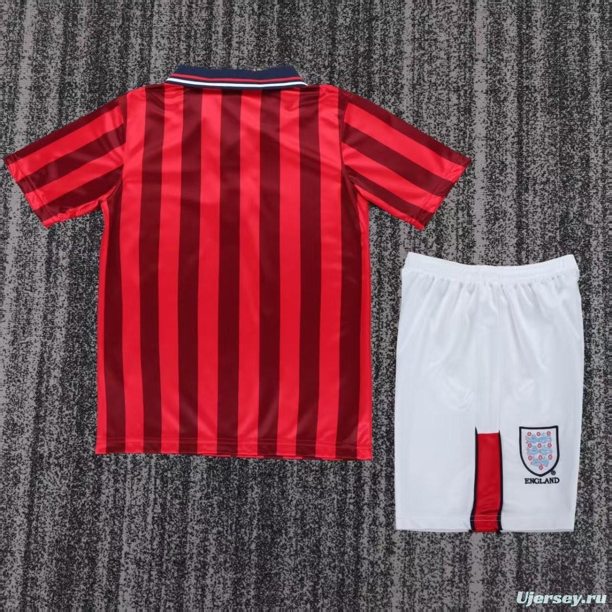 Retro Kids 1998 England Away Jersey