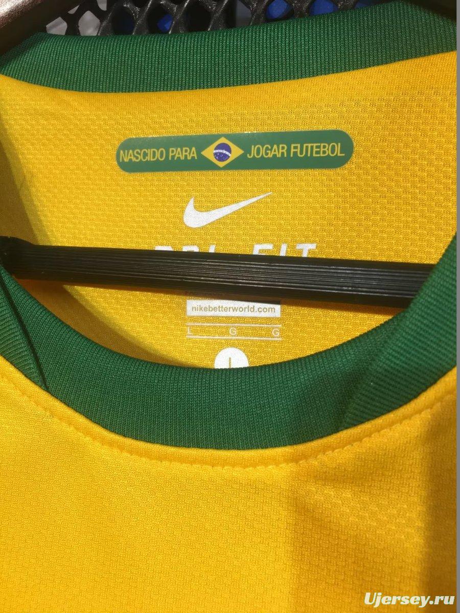 Retro 2010 Brazil Home Jersey