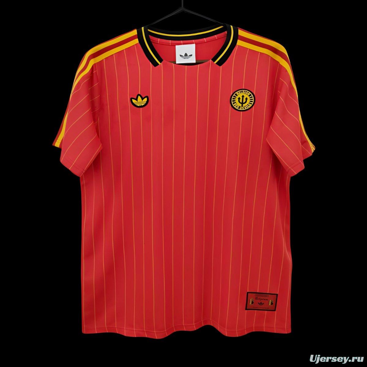 2026 Belgium Adidas Terrace Icons Red Jersey