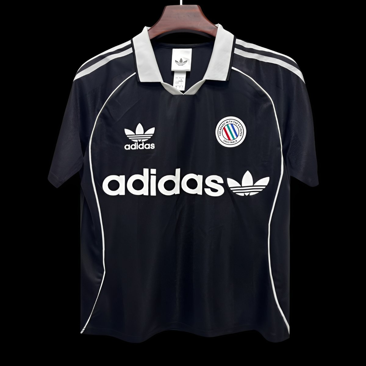 2026 Adidas Original Classic Three Stripes Black Jersey