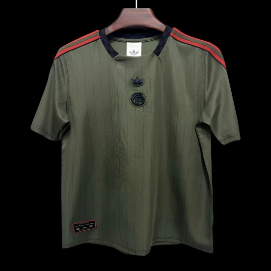 25/26 Flamengo Adidas Terrace Icons Olive Green Jersey