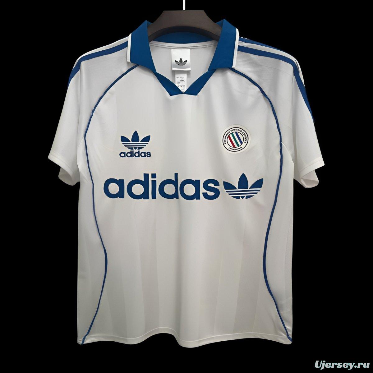 2026 Adidas Original Classic Three Stripes White Jersey