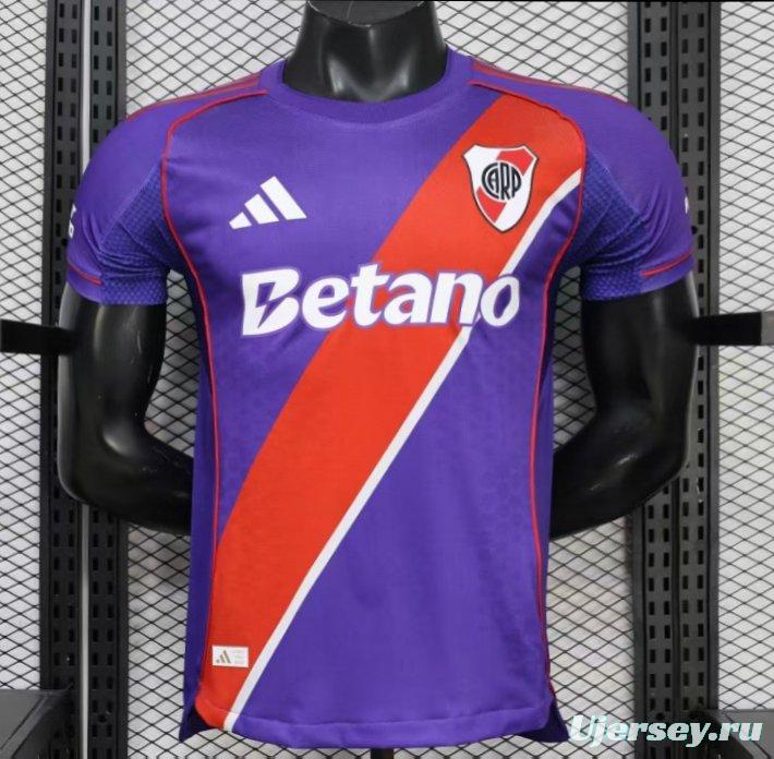 Player Version 26/27 River Plate Third Purple with Red Diagonal Sash Jersey