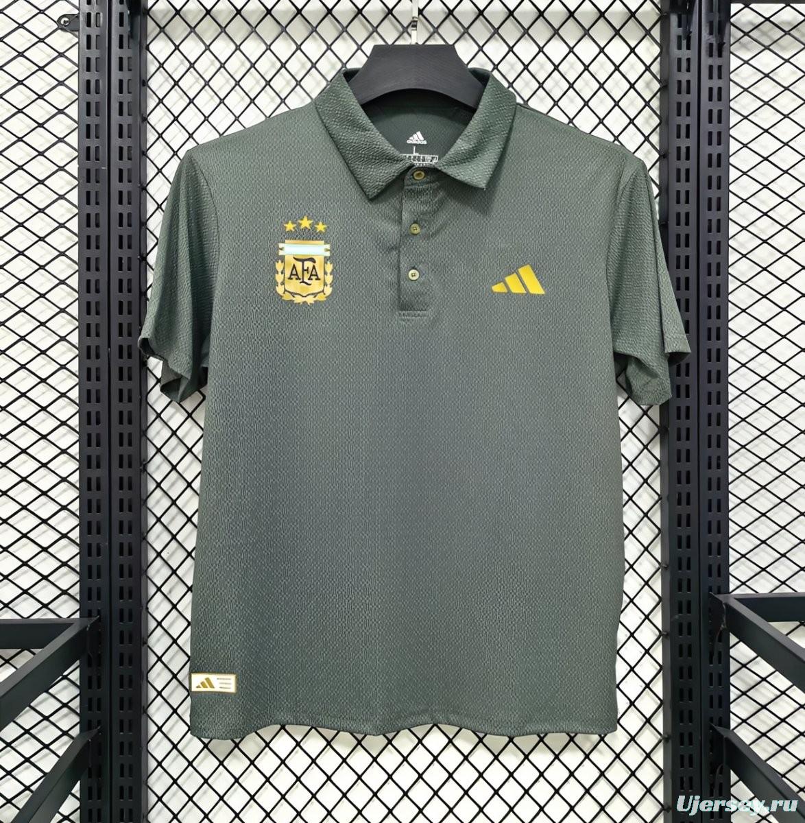 2026 Argentina Green Polo Jersey