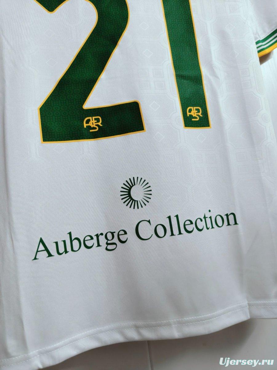 25/26 AS Roma Third White Jersey With Full Sponsors