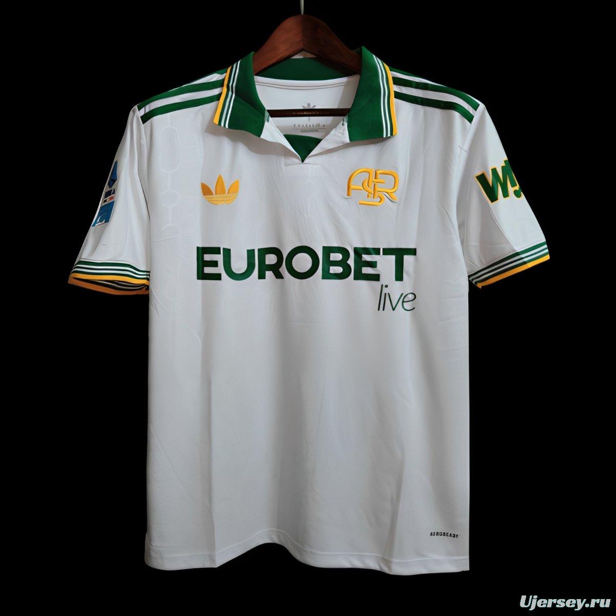 25/26 AS Roma Third White Jersey With Full Sponsors