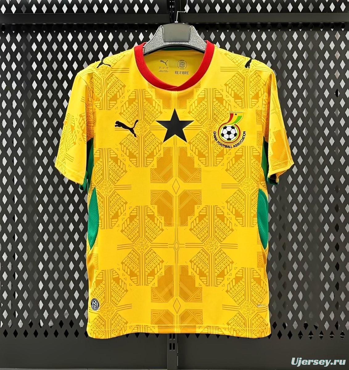 2026 Ghana Away Yellow Jersey