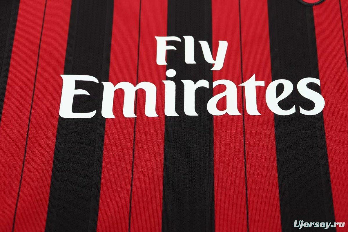Retro 13/14 Kids  AC Milan Home Long Sleeve Jersey