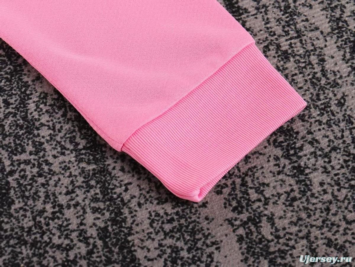 Retro 12/13 Kids Santos Away Pink Long Sleeve Jersey