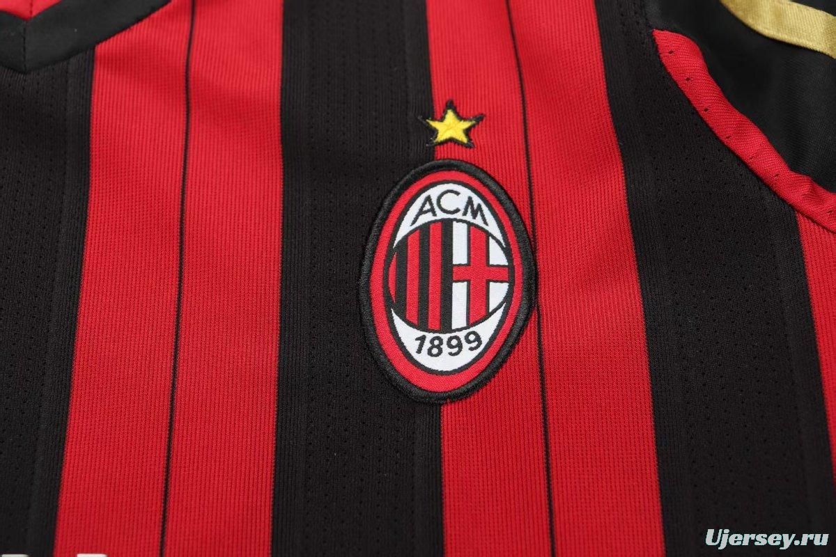 Retro 13/14 Kids  AC Milan Home Long Sleeve Jersey