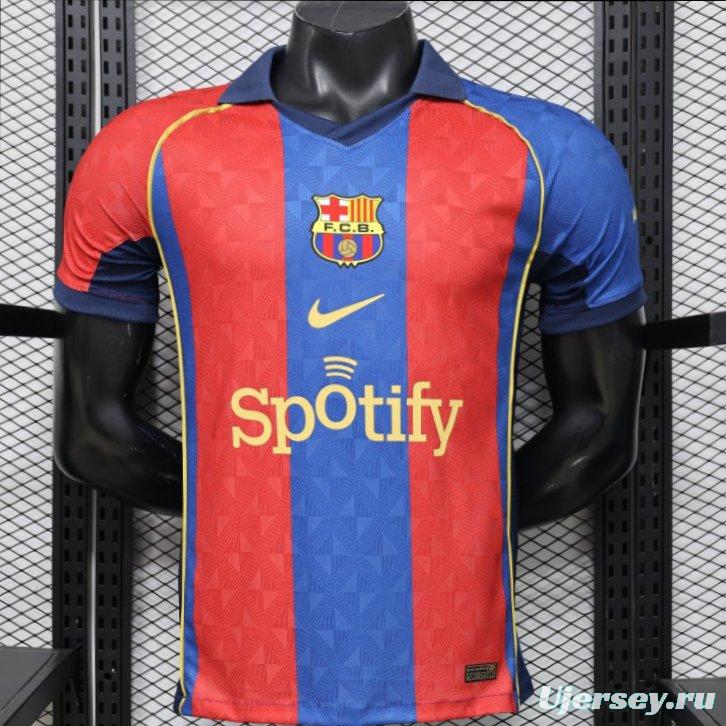 Player Version 26/27 FC Barcelona Home Red Blue  Stripe Jersey