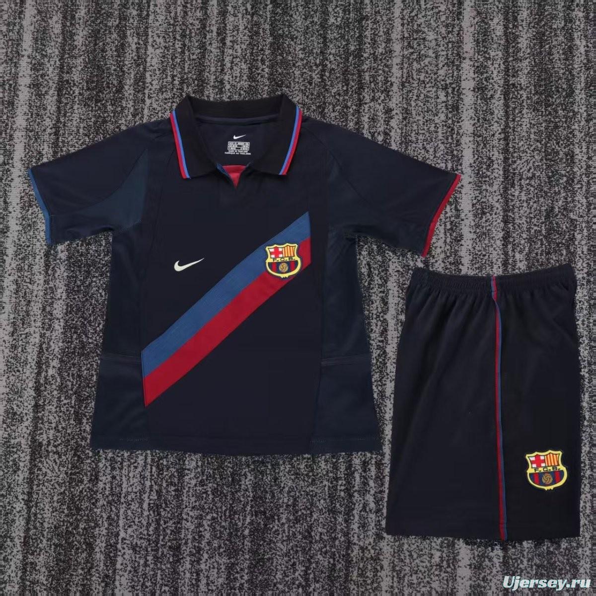 Retro 02/03 Kids Barcelona Third Jersey